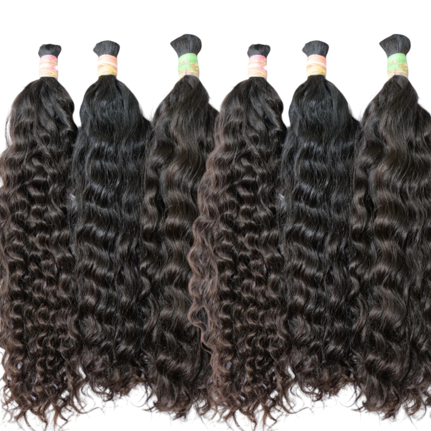 Bulk Hair / 100% Raw Unprocessed Natural Indian Human Hair