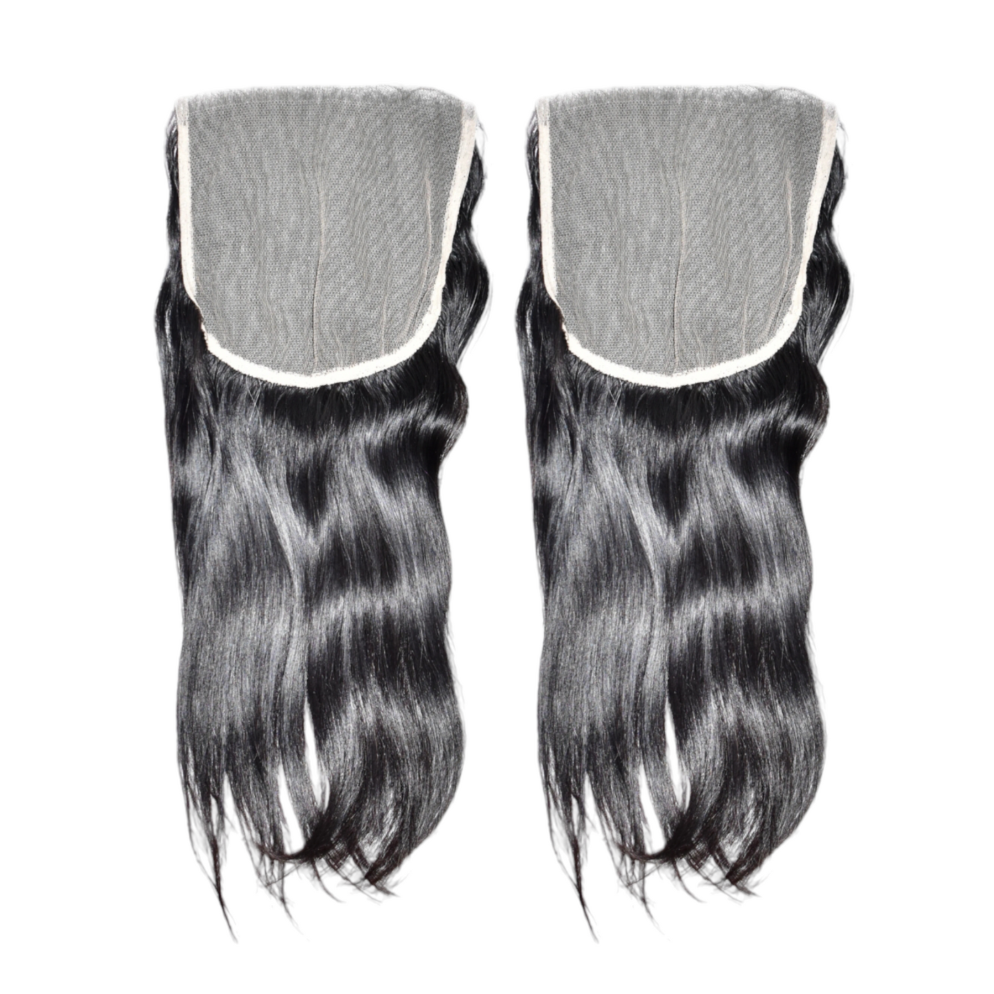 22" Inch 1 Piece 7*7 Lace Closure / 100% Raw Unprocessed Natural Indian Human Hair